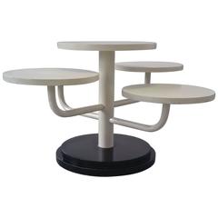 Italian Postmodern Multi-Tier Side Table