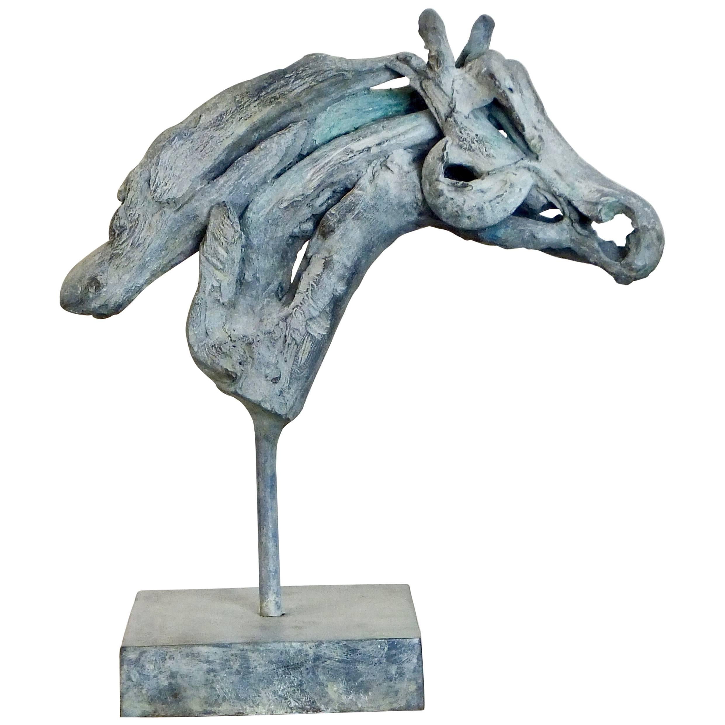 Contemporary Bronze Horse Sculpture by Heather Jansch For Sale