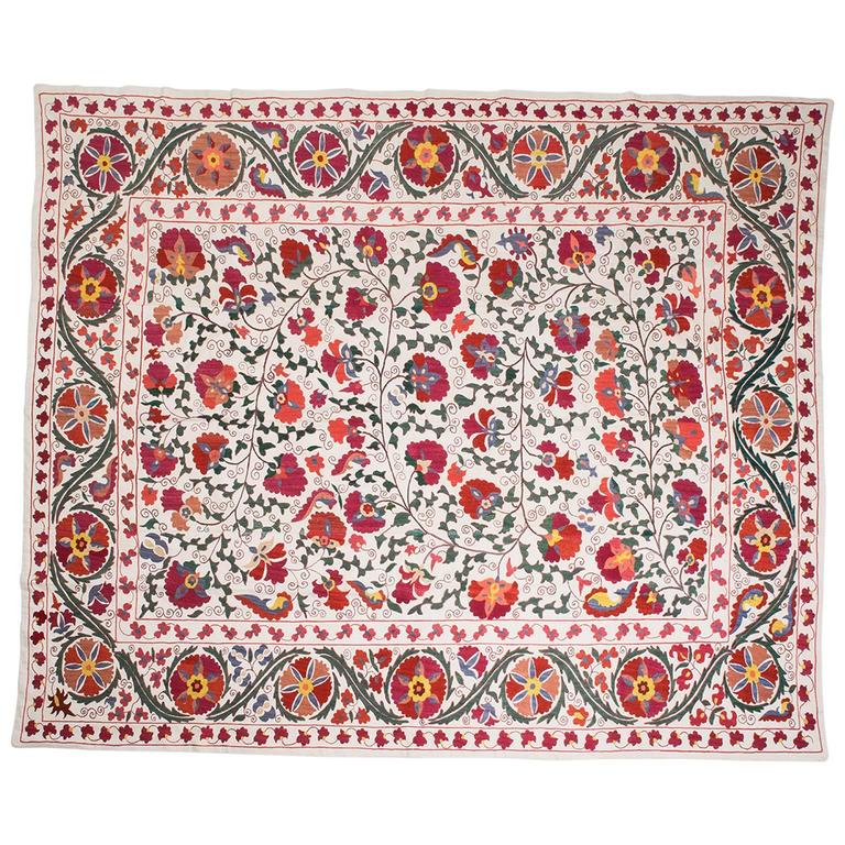 Bedspread Turkoman Suzani For Sale at 1stdibs