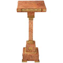 Marble and Gilt Bronze Column, 19th Century