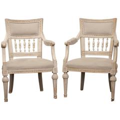 Pair of 19th Century Gustavian Chairs