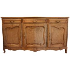 Louis XV Style Weathered Oak Buffet or Enfilade, France, circa 1880