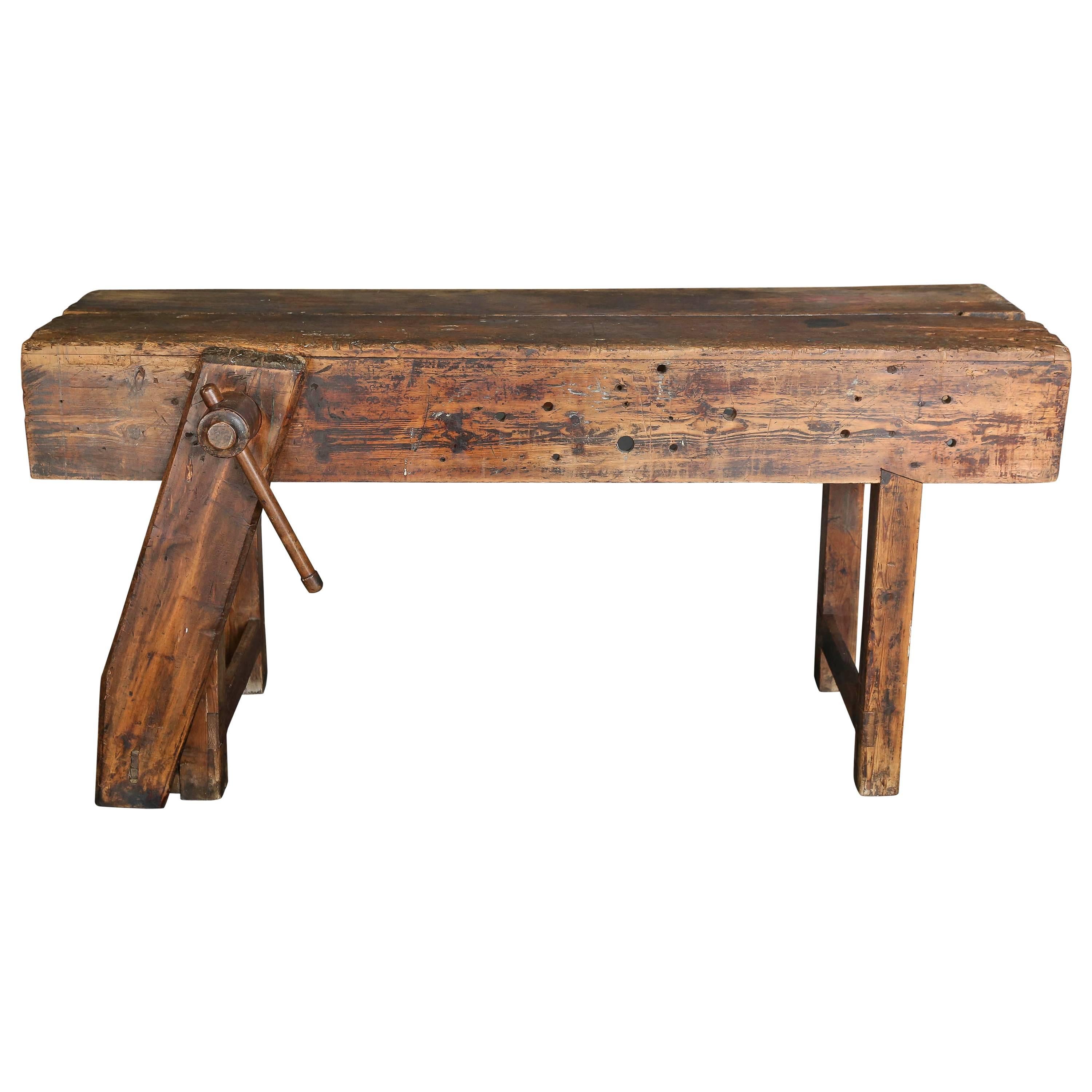 Antique 19th Century French Workbench