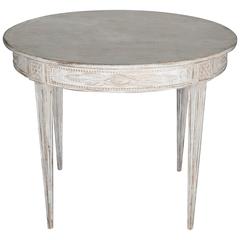 Antique 19th Century Round Swedish Table Antique 19th Century Round Swedish Table