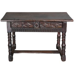 Antico tavolo da console spagnolo del XVIII secolo