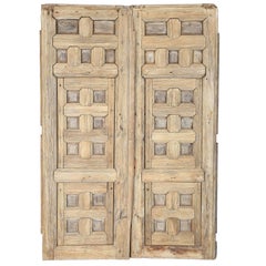 Pair of 18th Century Spanish Pine Shutters with Original Hardware