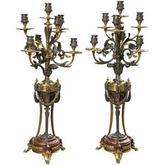 Pair of French Candelabra