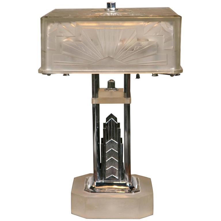 Period Art Deco Skyscraper Lamp at 1stdibs