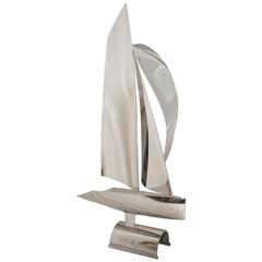 Stainless Steel Yacht Sculpture
