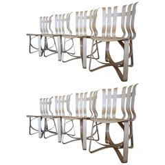 Internum Vintage: Set of Eight Frank Gehry Hat Trick Armless Chairs for Knoll
