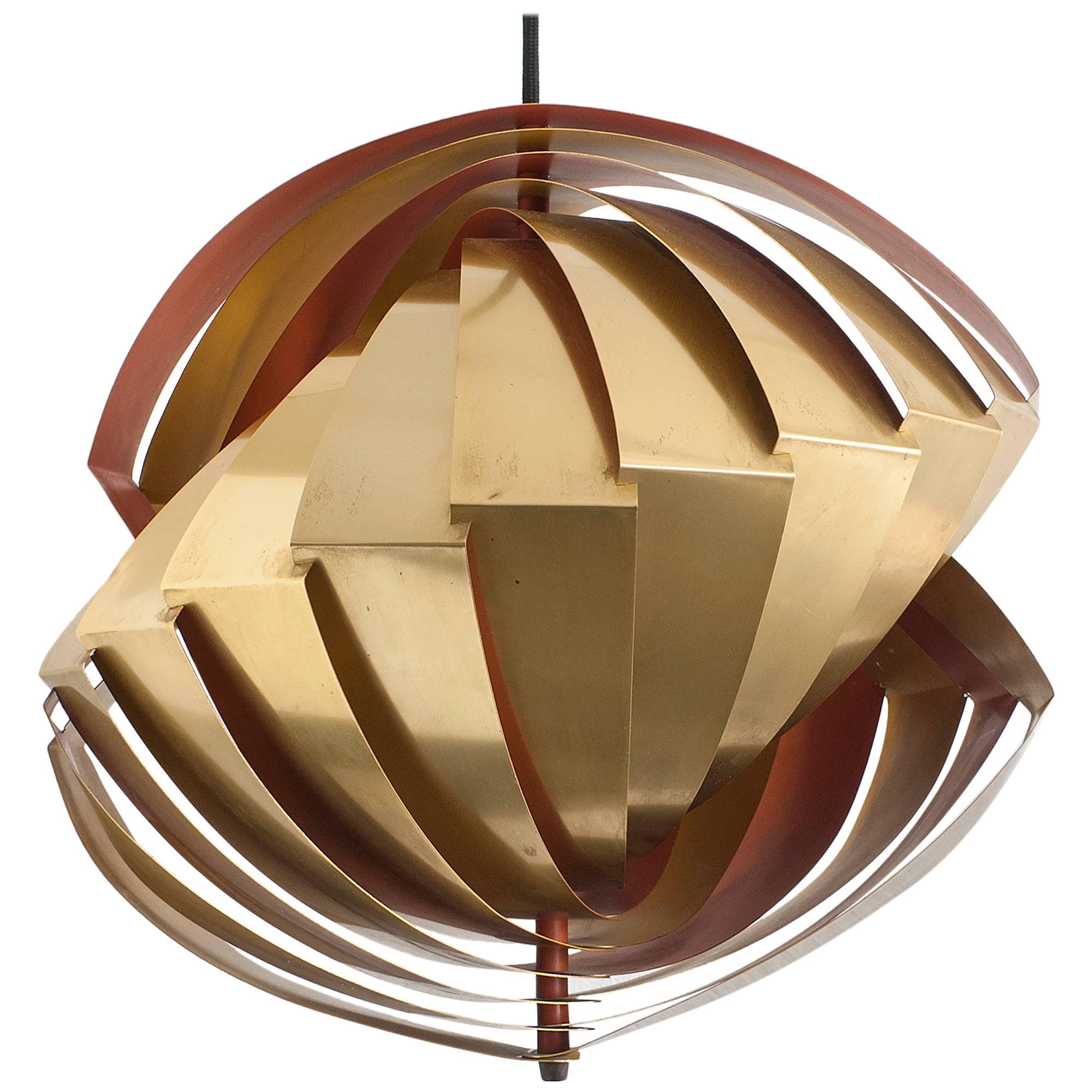 Konkylie Pendant Lamp by Louis Weisdorf, Lyfa 1963 For Sale