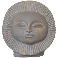 Paul Bellardo Sunburst Face Sculpture