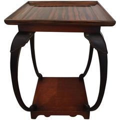 French Art Deco Macassar Side Table
