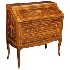 20th Century Italian Inlaid Bureau