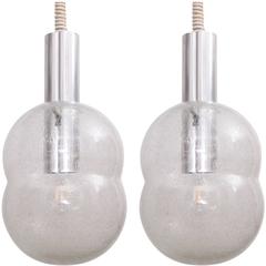 Set of Two "Bilobo" Pendant Lamps by Tobia Scarpa for Flos