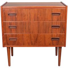 1960's Danish Rosewood Chest of Drawers