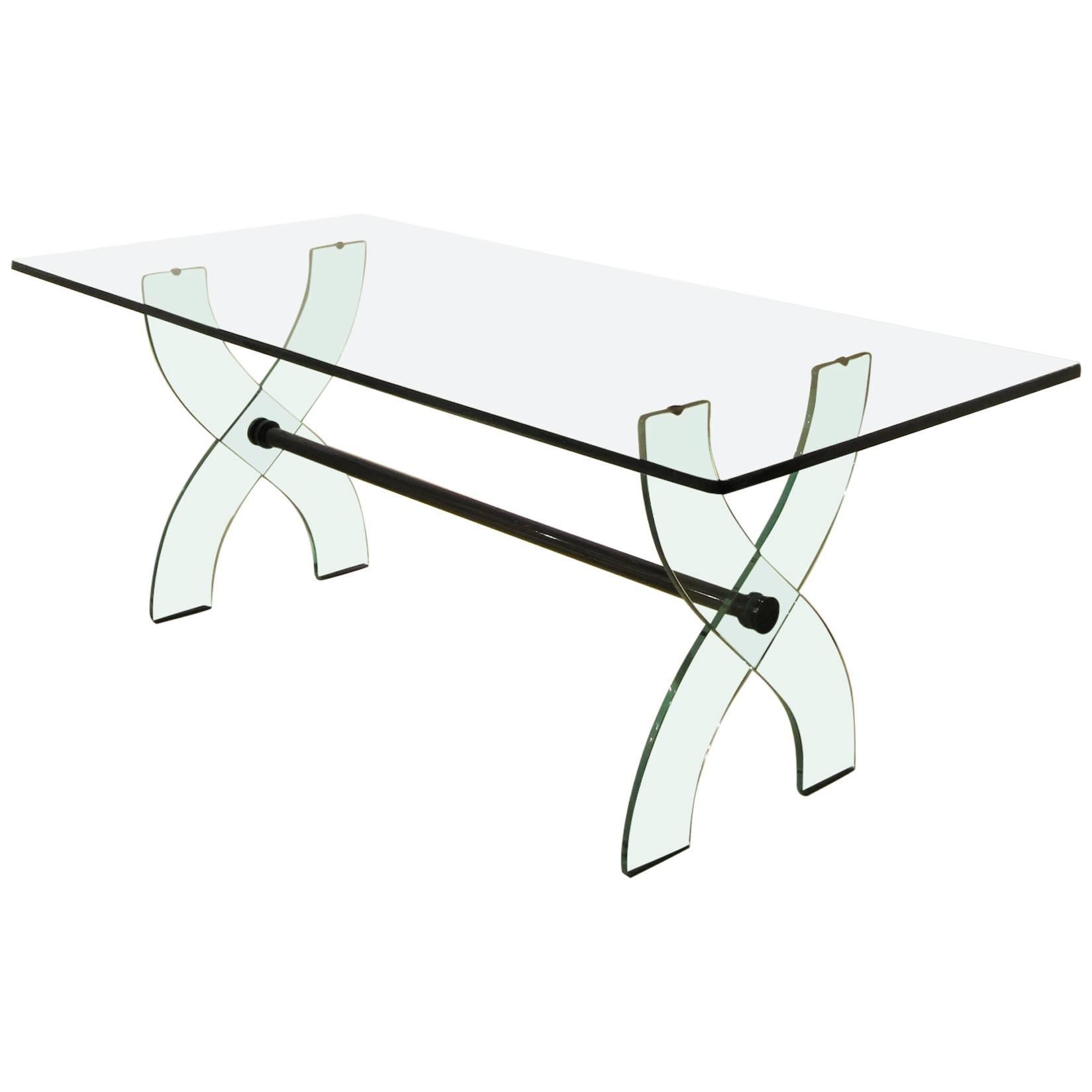 Fontana Arte Glass Dining Table from 1950s For Sale