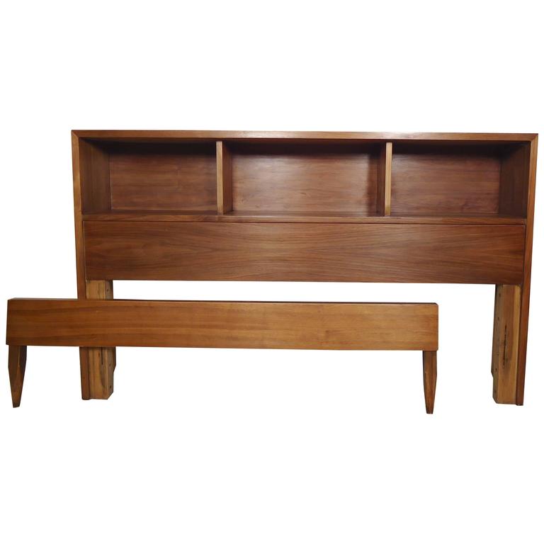 MidCentury Full Headboard and Footboard at 1stdibs