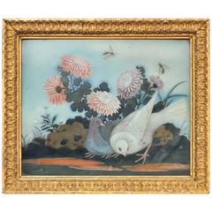 Mid-18th Century Chinese Reverse Glass Painting