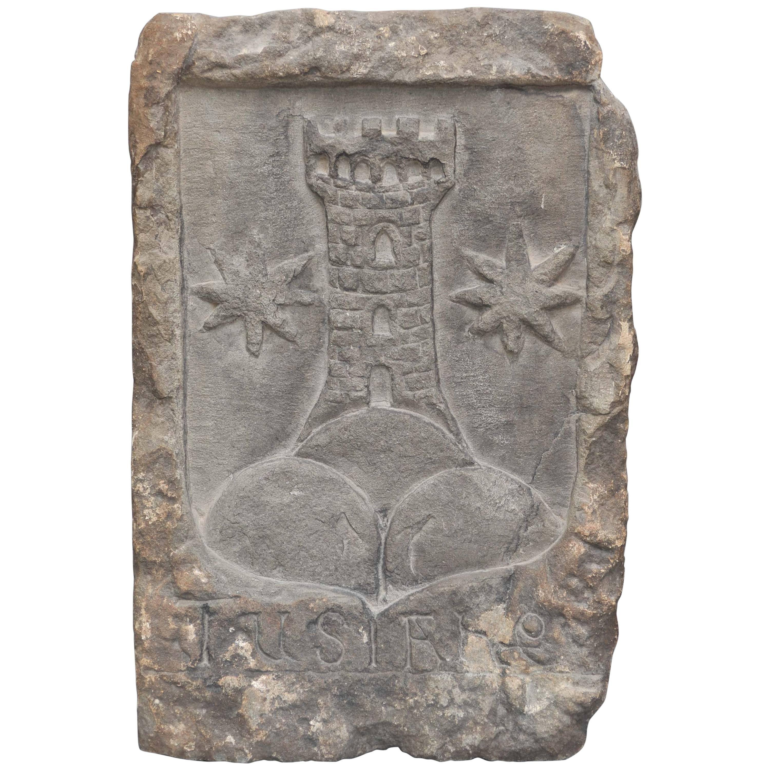 16th Century South Italian Stone Carved Coat of Arms, circa 1540 For Sale