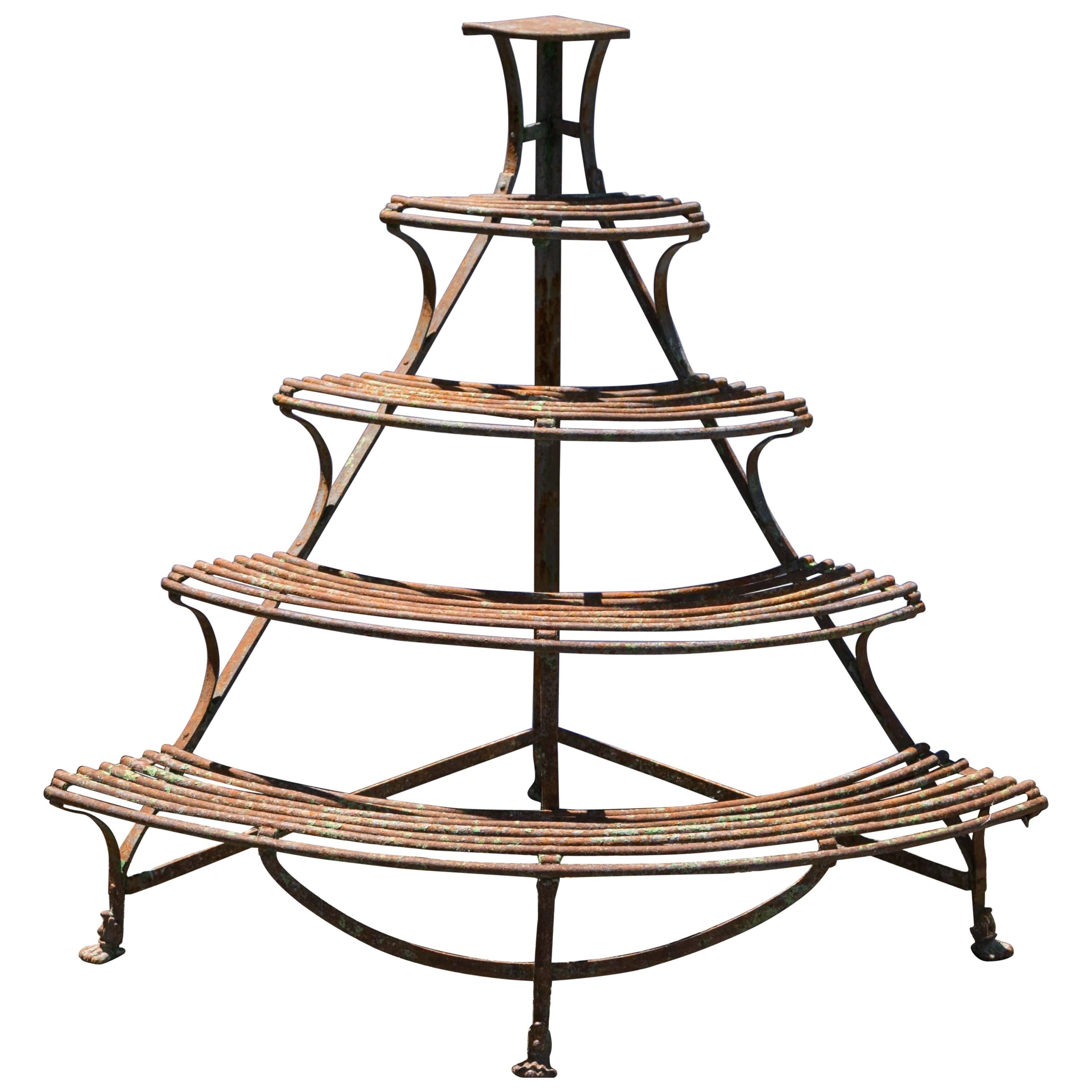 French "Arras: Iron Plant Stand