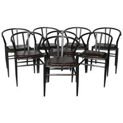 Set of Eight Hans Wegner Style Wishbone Dining Chairs