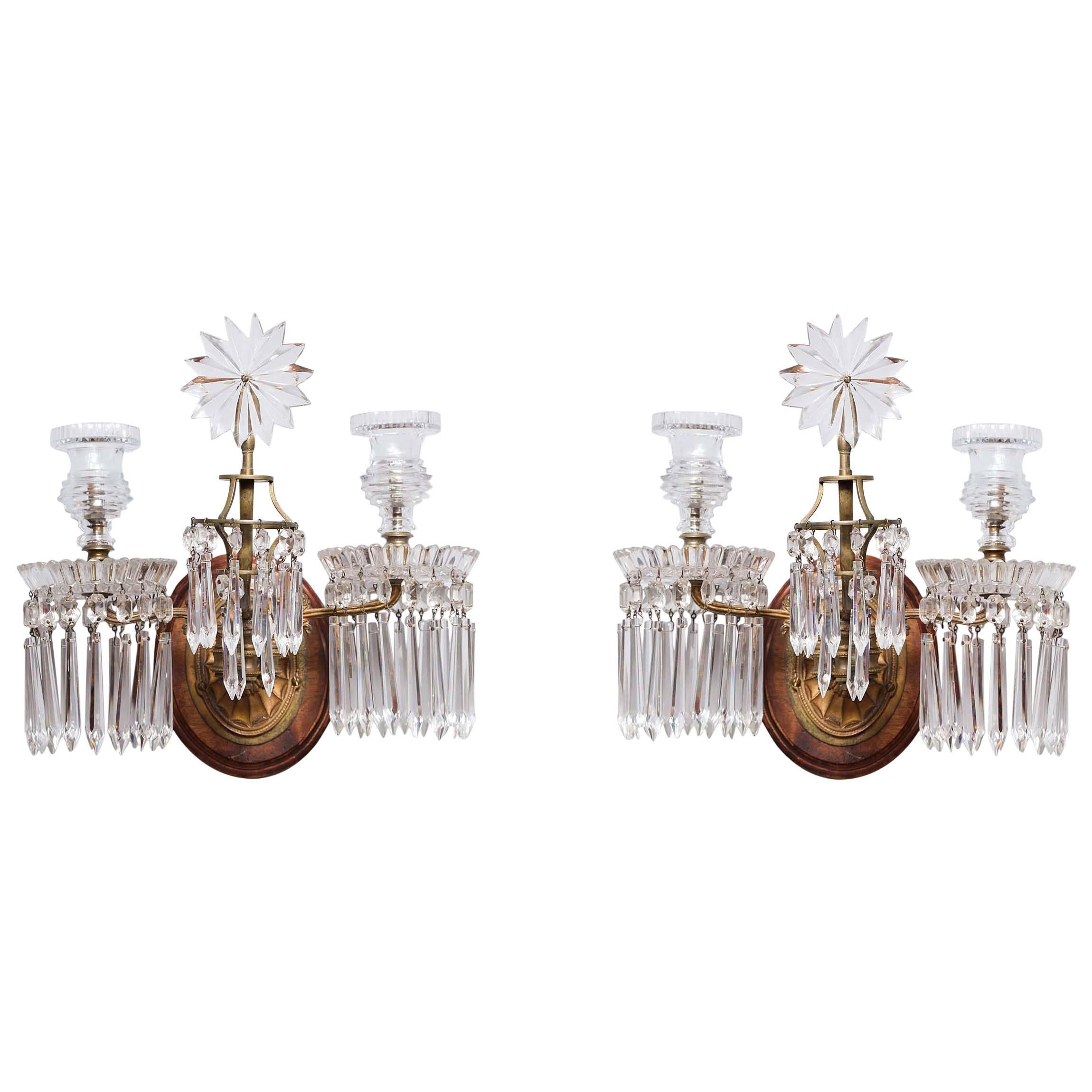 Pair of Georgian Two-Light Sconces