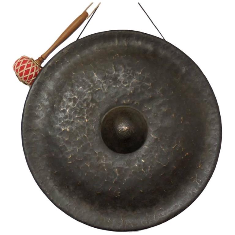 Bronze Temple Gong at 1stdibs