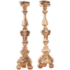 Pair of 18th Century Italian Altar Sticks