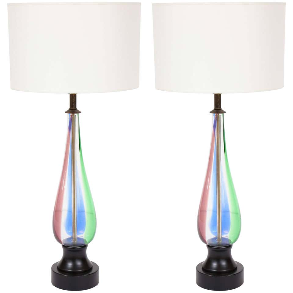 Multi-Color Ceramic Table Lamp For Sale at 1stdibs