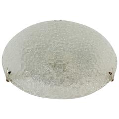 Well Textured Hustadt Flush Mount with Chrome Hardware 8