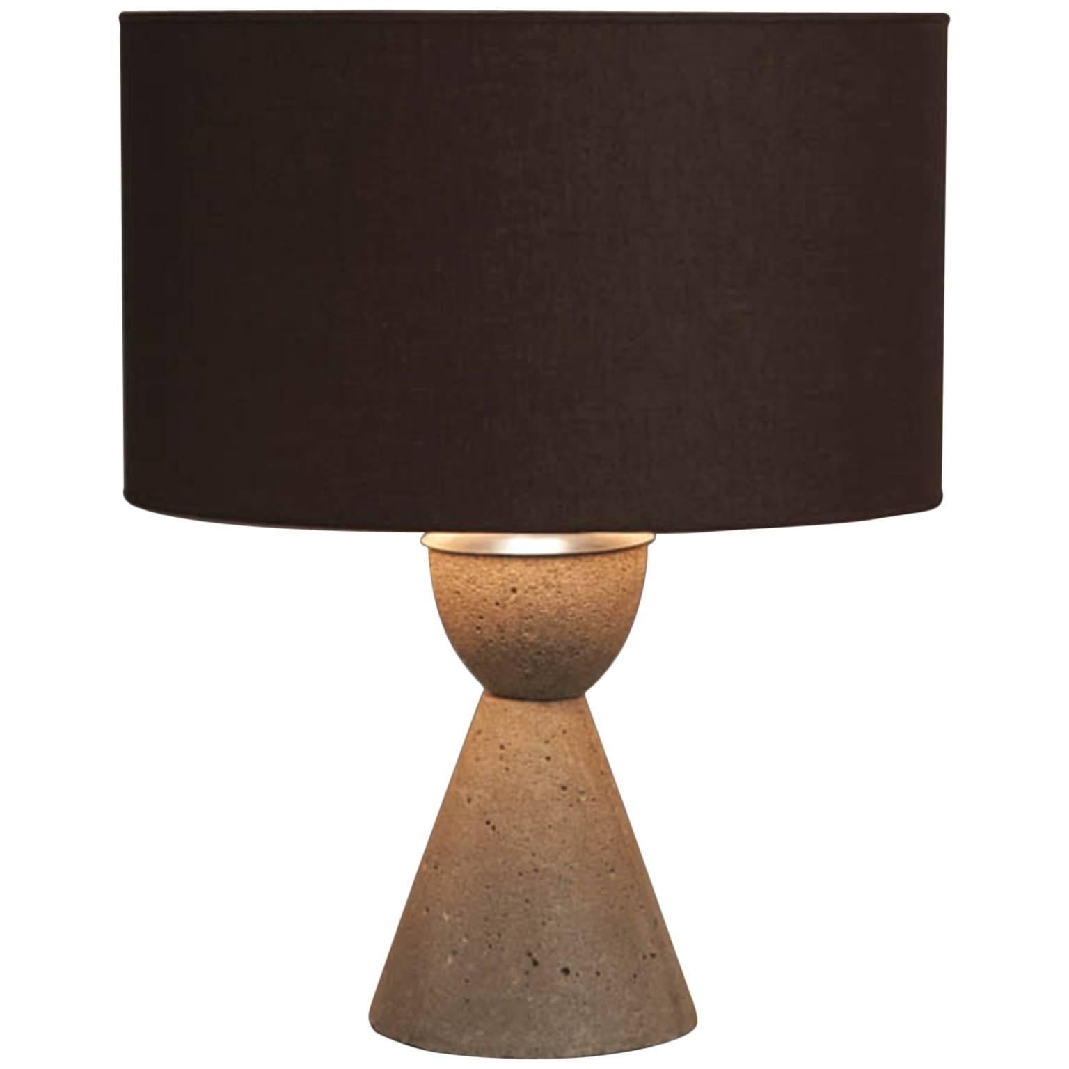 Concrete Steel Table Lamp For Sale