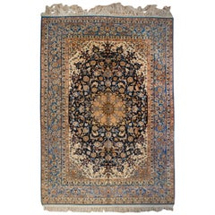 Vintage Whimsical Early 20th Century Isfahan Rug