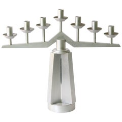 Art Deco Seven-Light Aluminum Candelabrum