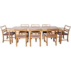Dining Table and Eight Chairs by Edward Wormley for Dunbar 1