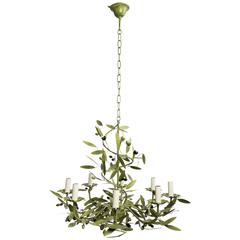 Wrought Iron Chandelier with Olives 3