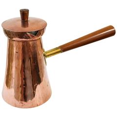 1940s Bauhaus Copper Coffee Pot by Karl Raichle