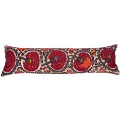 Early 20th Century Pillow Made Out of an Antique Suzani Fragment