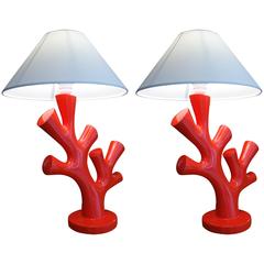 Pair of Lamps, Model Coral by Philippe Cuny