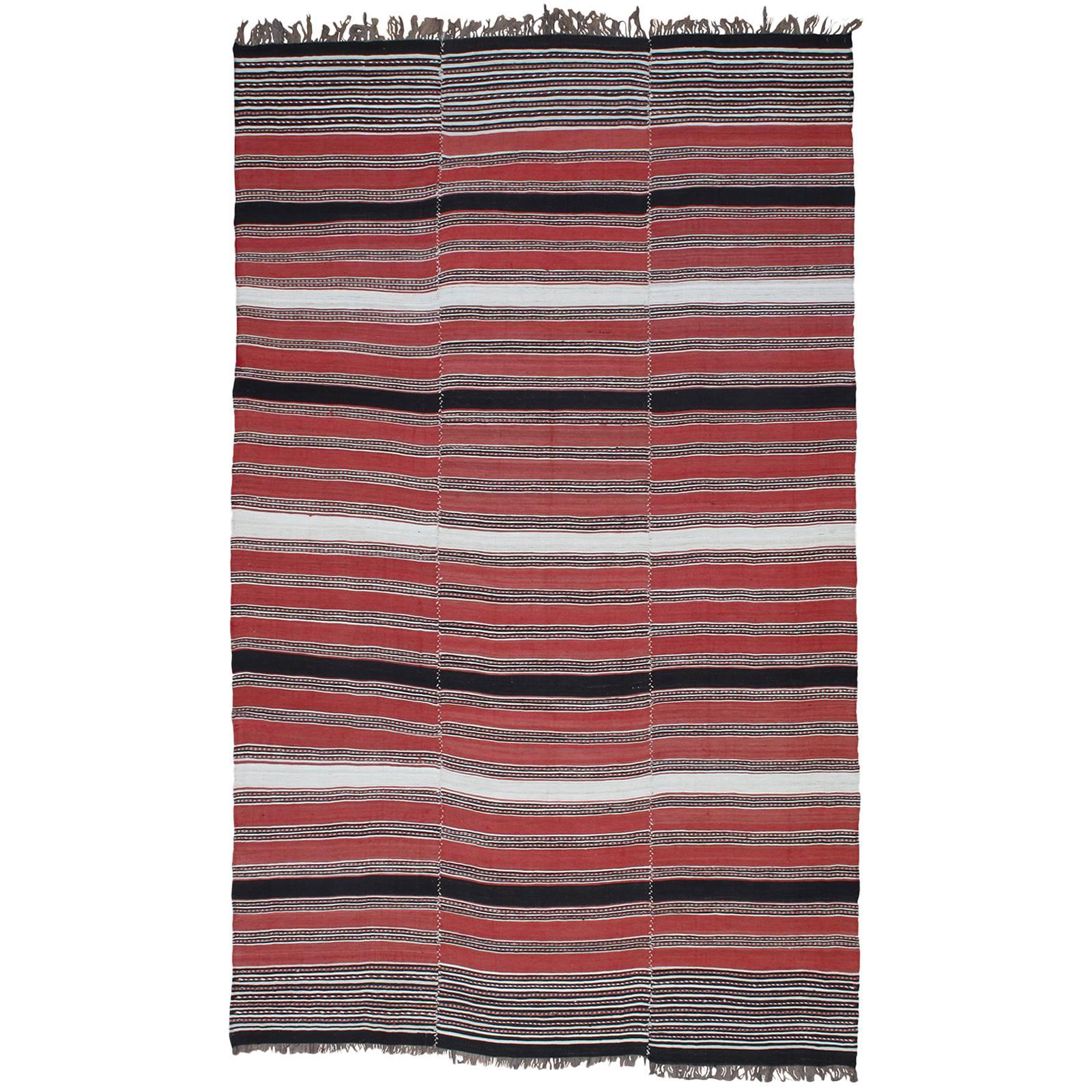 Banded Kilim Rug