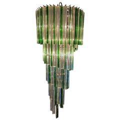 Venini Spiral Murano Glass Chandelier