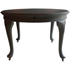 Antique Circular Dining Table Extending Victorian, 19th Century