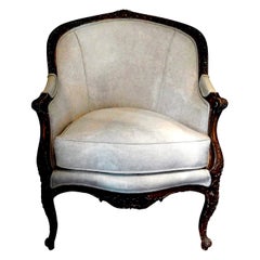 19th Century French Regence Style Giltwood Bergère