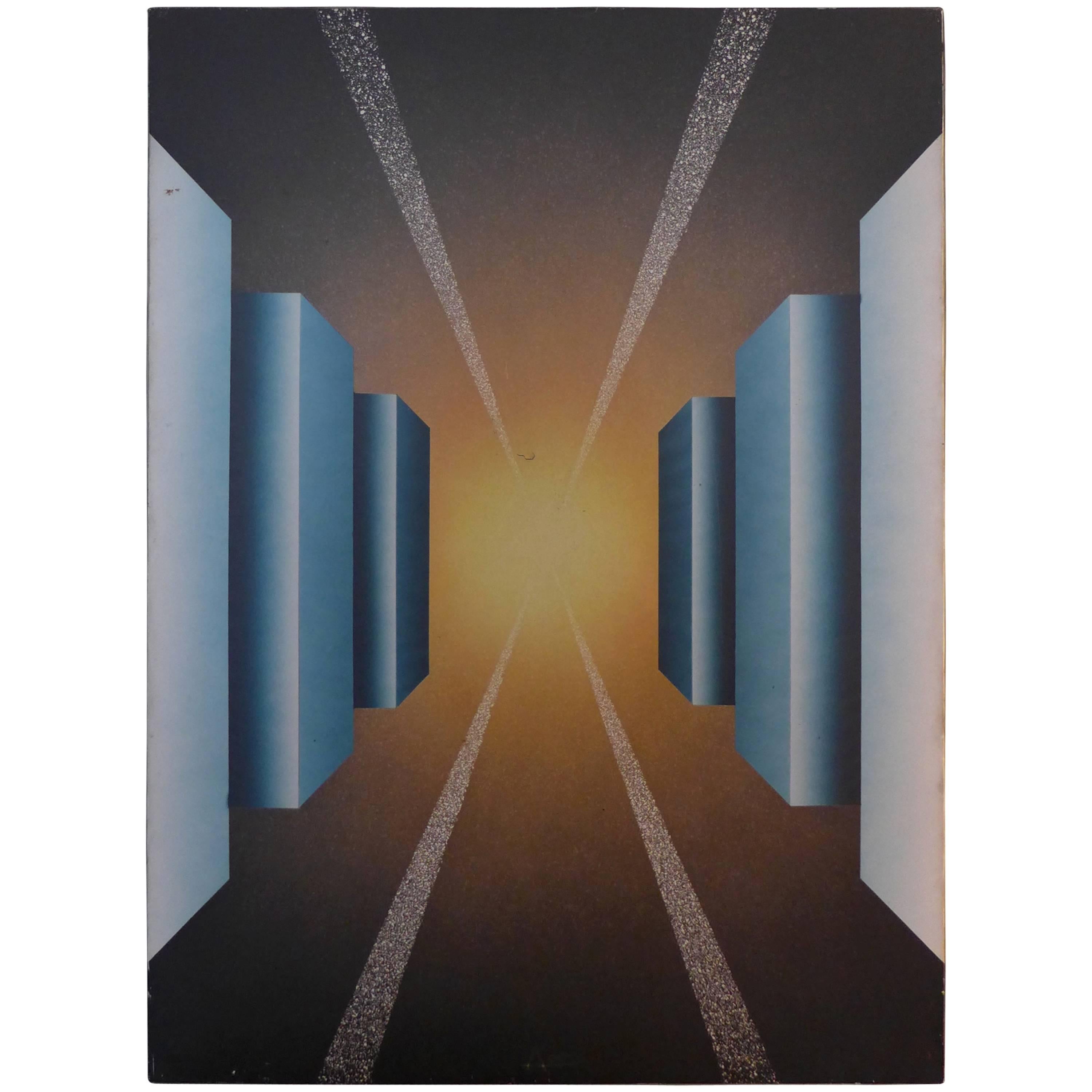Fantastic Journey Acrylic on Canvas and Electronic by Alain Bisson, circa 1987 For Sale