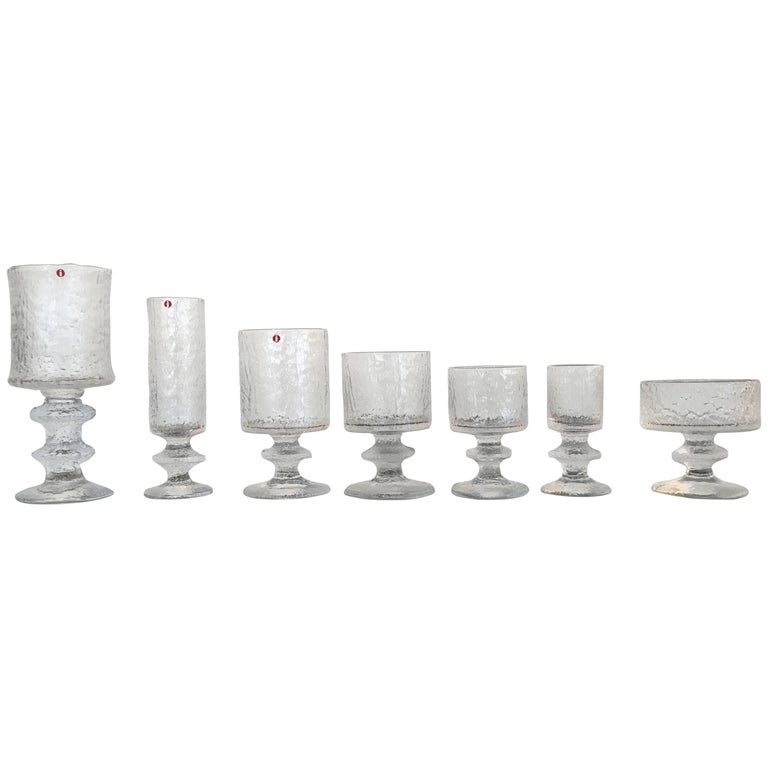 Rare Service for Eight Drink Set by Timo Sarpaneva for Iittala For Sale
