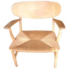 Hans Wegner CH22 Armchair / Lounge by Carl Hansen, Branded 10