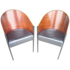 Philippe Starck "Costes" Side or Armchairs, Three Legs
