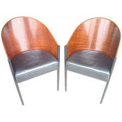 Philippe Starck "Costes" Side or Armchairs, Three Legs 7