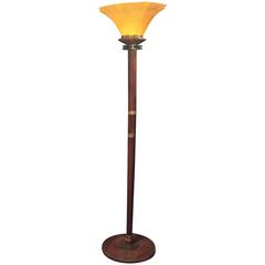 Huge Art Deco French Uplighter Standard Lamp