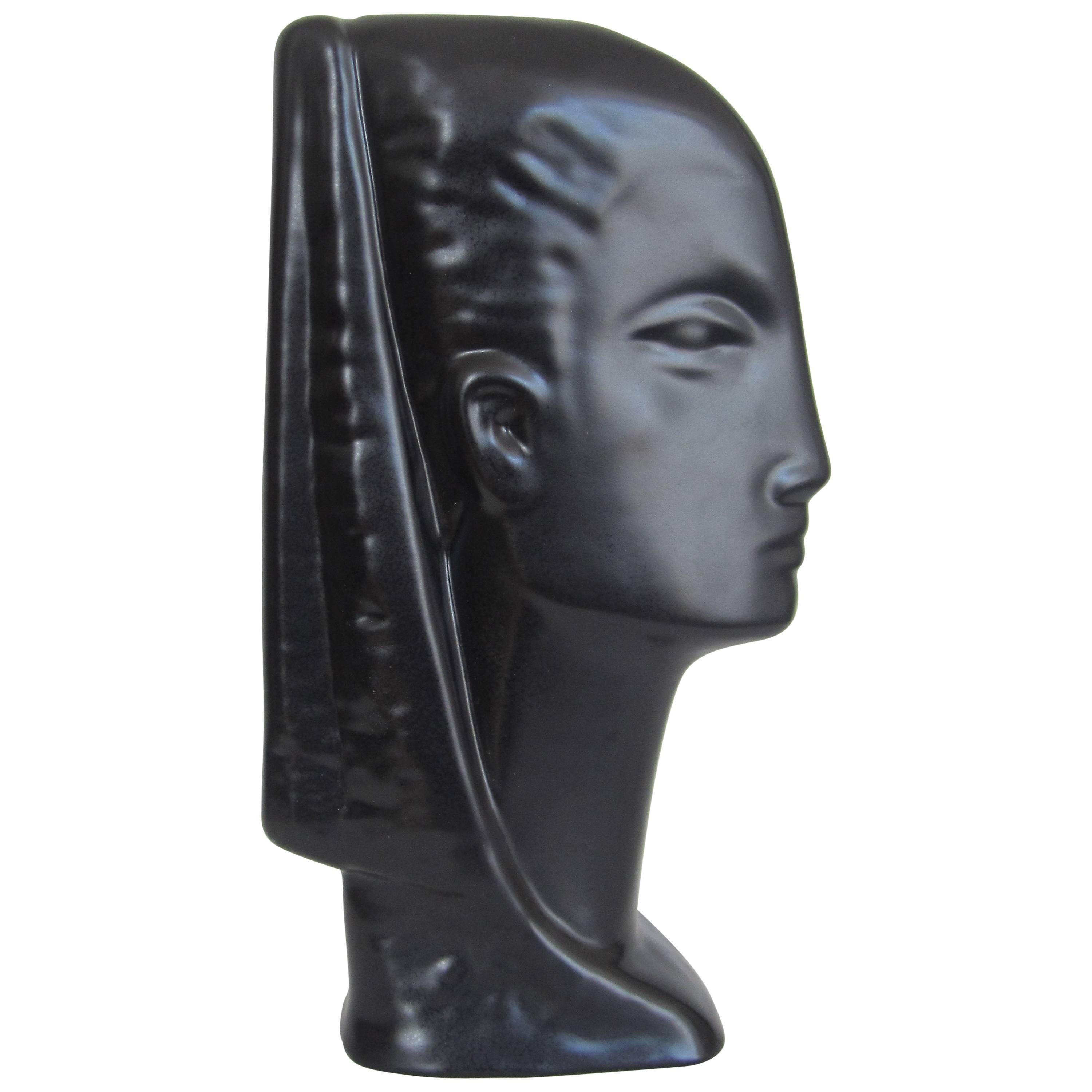 black face sculpture